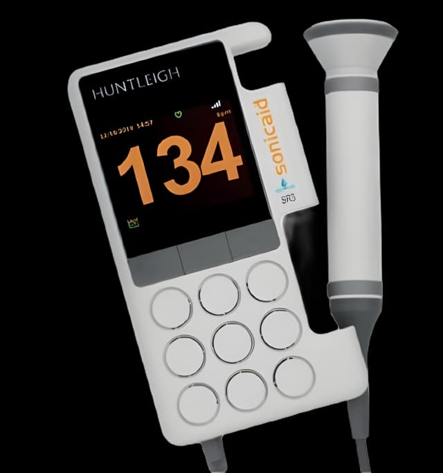 Handheld Doppler Huntleigh Digital Display Obstetric Waterproof Probe 3 MHz Frequency