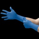 Exam Glove SafeGrip® X-Large NonSterile Latex Extended Cuff Length Textured Fingertips Blue Chemo Tested
