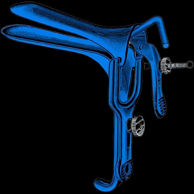 Electrosurgical Vaginal Speculum Sklar Blue™ Graves NonSterile OR Grade Coated Stainless Steel X-Large With PSE Tube Reusable Without Light Source Capability