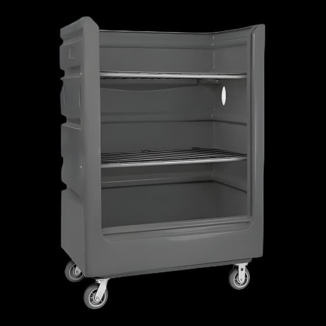 Turnabout Truck 2 Shelves 2000 lbs. Poly / Steel 6 Inch Casters