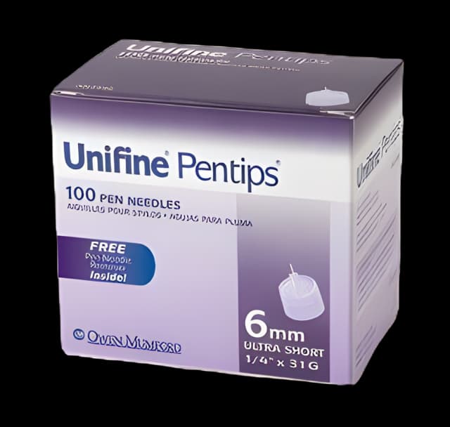 Standard Insulin Pen Needle Unifine® Pentips® 31 Gauge 6 mm Length NonSafety - 08470359001