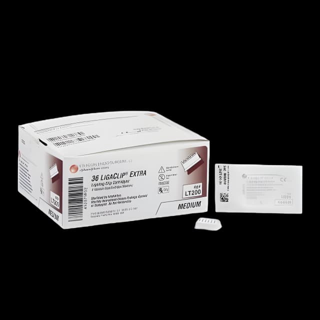 Medium Style Ligating Clip LIGACLIP® EXTRA Titanium Medium Silver Clip 6 Clips