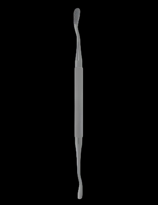 Bone File V. Mueller® Double Ended Cross-serrated 5 mm Rounded / 7 mm Rounded Ends