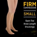 3M Futuro Knee High Compression Stockings - Small, Open Toe