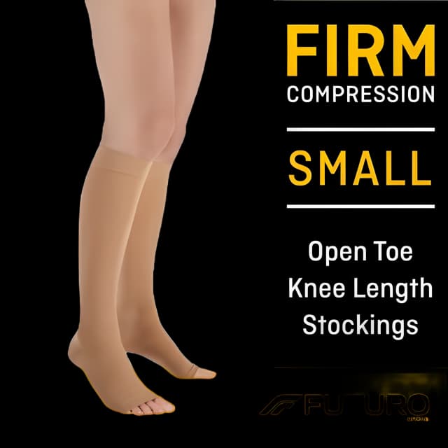 3M Futuro Knee High Compression Stockings - Small, Open Toe