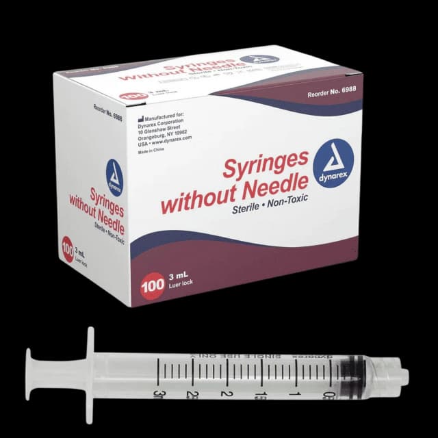 3ml Luer Lock Syringe without Needle