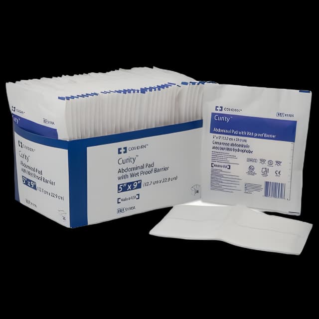 Abdominal Pad Curity™ 7-1/2 X 8 Inch 648 per Case NonSterile Rectangle