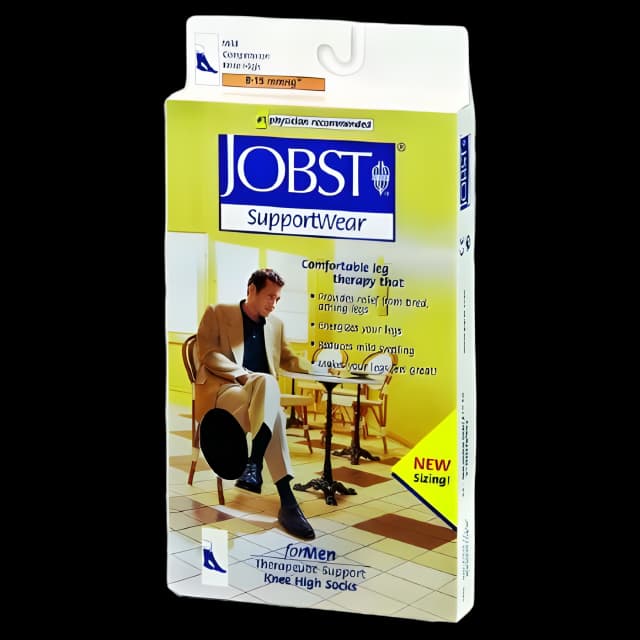 Compression Socks JOBST® for Men Classic Knee High Large Navy Closed Toe