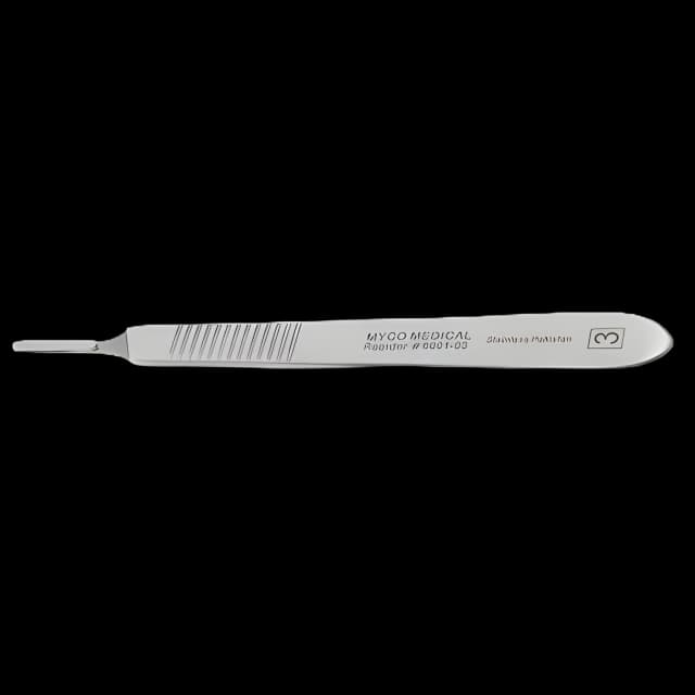 Size 3 Nickel-Plated Steel Scalpel Handle - Myco Medical