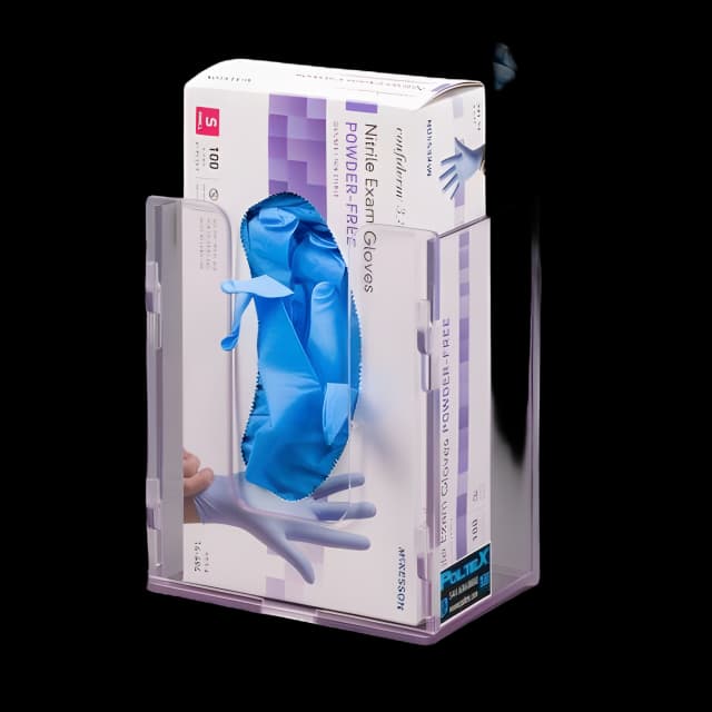 Wall Mounted Glove Box Holder for Healthcare Facilities