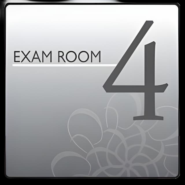 Door Sign (Standard) Exam Room Clinton Industries Exam Room 4