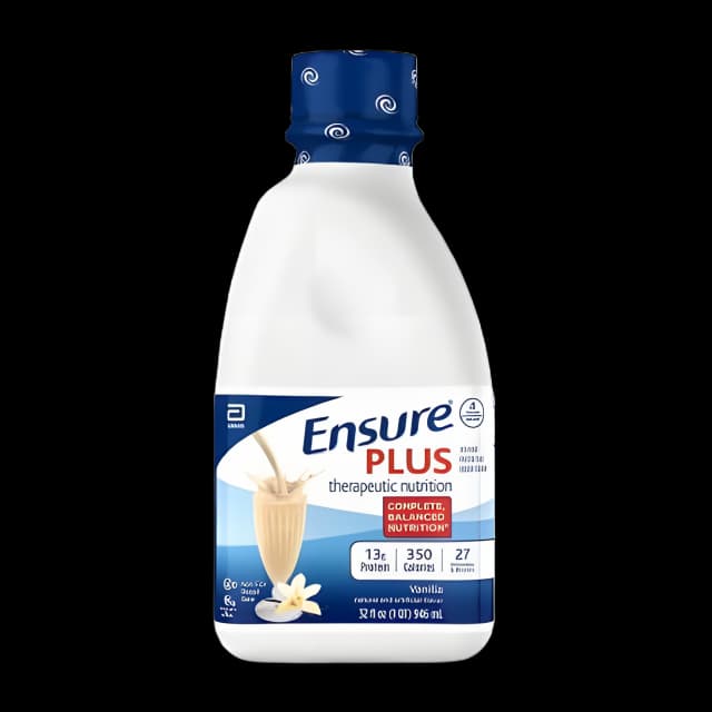 Oral Supplement Ensure® Plus Therapeutic Nutrition Vanilla Flavor Liquid 32 oz. Bottle