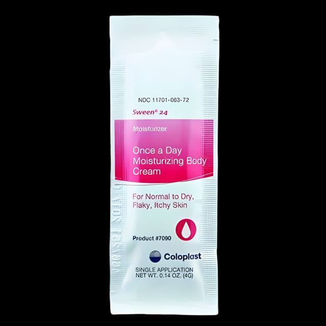 Hand and Body Moisturizer Sween® 24 4 Gram Individual Packet Unscented Cream CHG Compatible