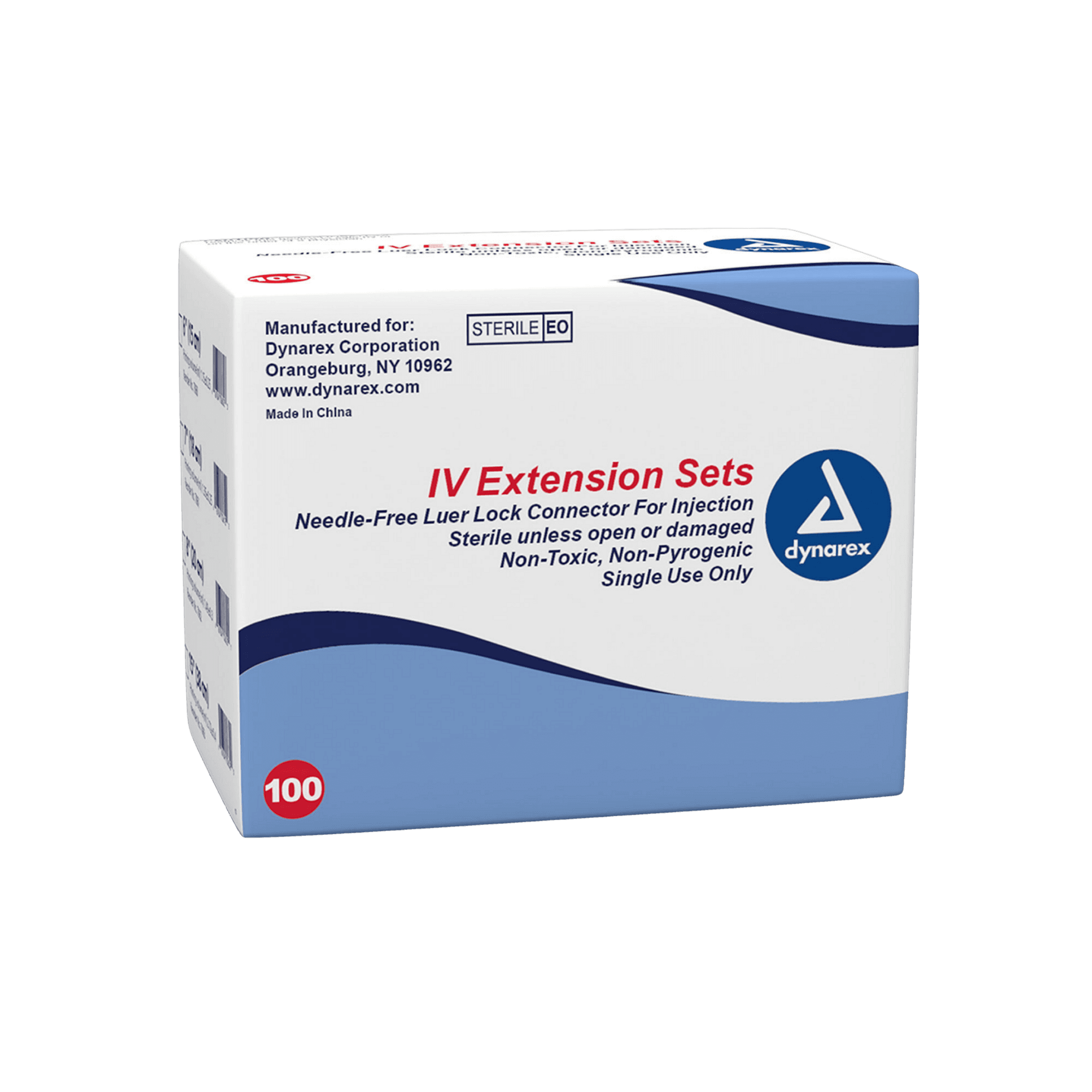 IV Extension Set Standard Bore Needle-Free 8" Luer Lock Connector