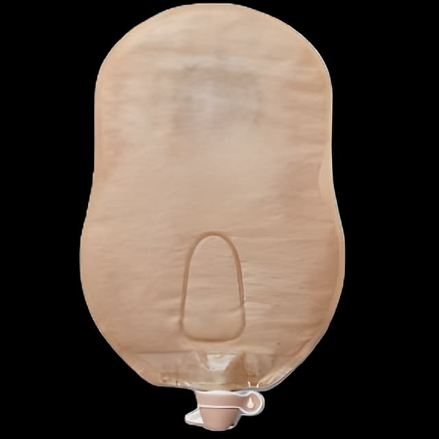 Premier™ 9 Inch One-Piece Urostomy Pouch - Pre-Cut 1 Inch
