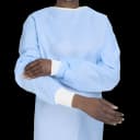 Non-Reinforced Surgical Gown with Towel Evolution 4 Large Blue Sterile Not Rated Disposable