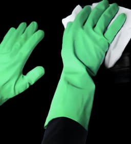 Utility Glove Medium Nitrile Green Straight Cuff NonSterile