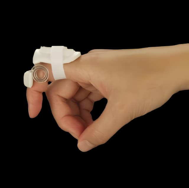 Finger Flexion Splint LMB Large Proximal Strap Silver / White