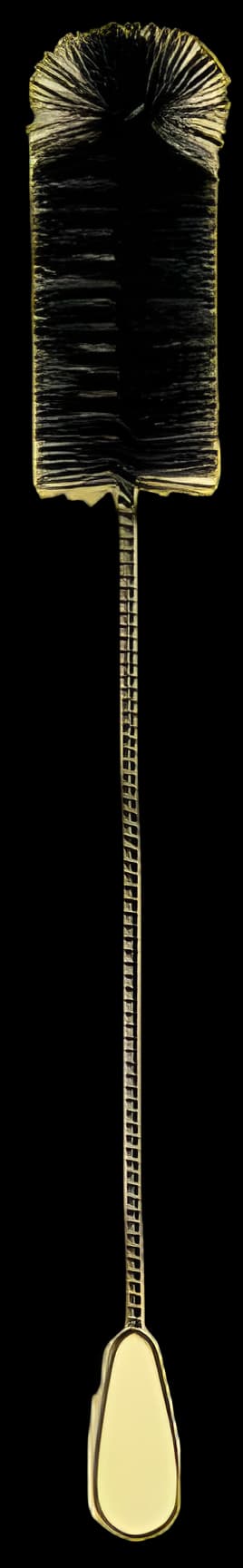 Fisherbrand® Nessler Tube Brush 20 Inch L, Bristle: 2.38 OD X 6 L Inch, Black, Nylon, Radial, Double-Fan Tip, Full Bristles, Galvanized Wire Handle Low-Form Tube