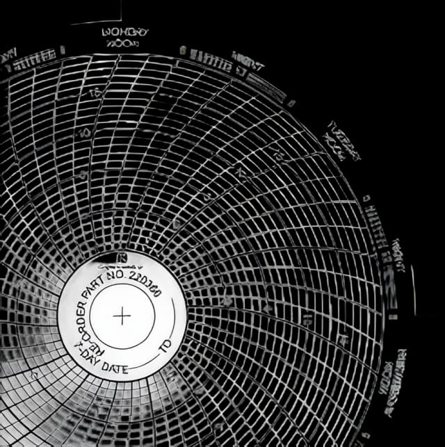 7-Day Temperature Recording Chart Pressure Sensitive Paper 4-1/2 Inch Diameter Blue Grid - 32017895