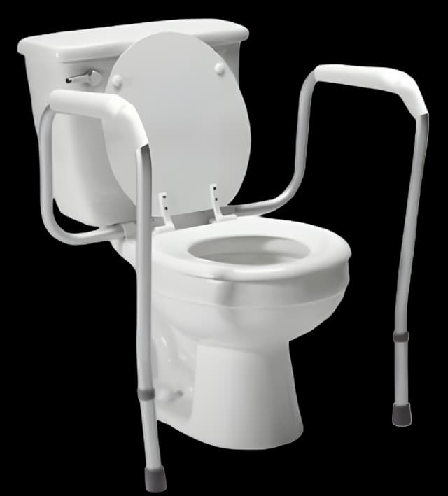 Toilet Safety Rail Versaframe White Aluminum
