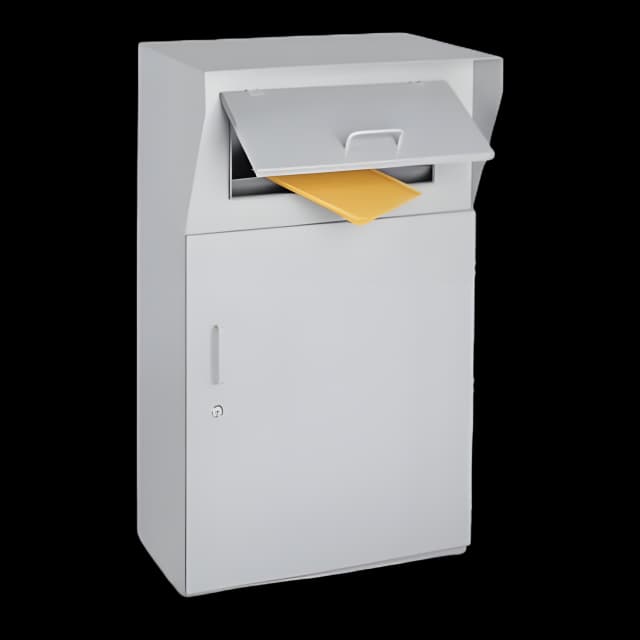 Outdoor Mail Drop Box 16 X 21 X 36 Inch, Galvanized Steel