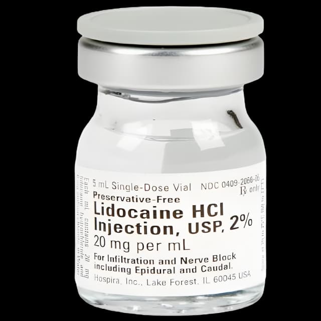 Lidocaine HCl 2% 20 mg/mL Injection by Healthfirst - 5 mL Vial