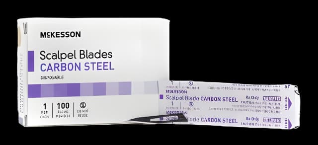 McKesson No. 11 Surgical Blade - Carbon Steel, Sterile