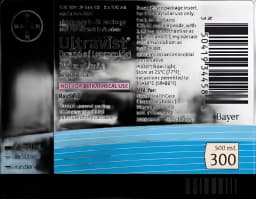 Ultravist® Iopromide 300 mg / mL Injection Pharmacy Bulk Vial 500 mL