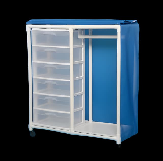 Garment Rack White Mesh