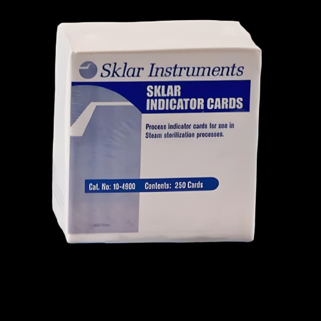Sklarlite™ Sterilization Process Indicator Card Steam 1-1/2 Inch