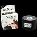 CanDo Black Kinesiology Tape 2x5 Yards - Cotton/Rayon