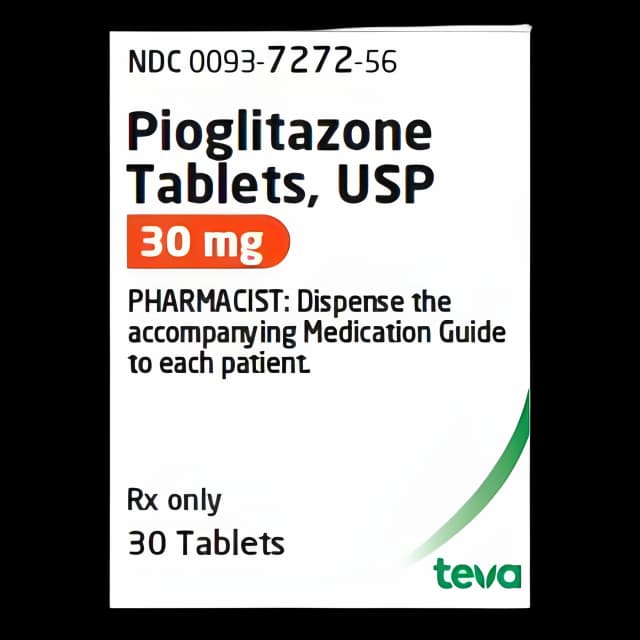 Pioglitazone HCl 30 mg by Teva - Type 2 Diabetes Treatment