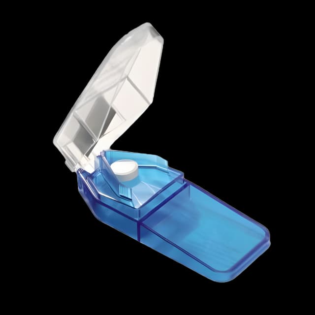 Pill Cutter Hand Operated Blue / White