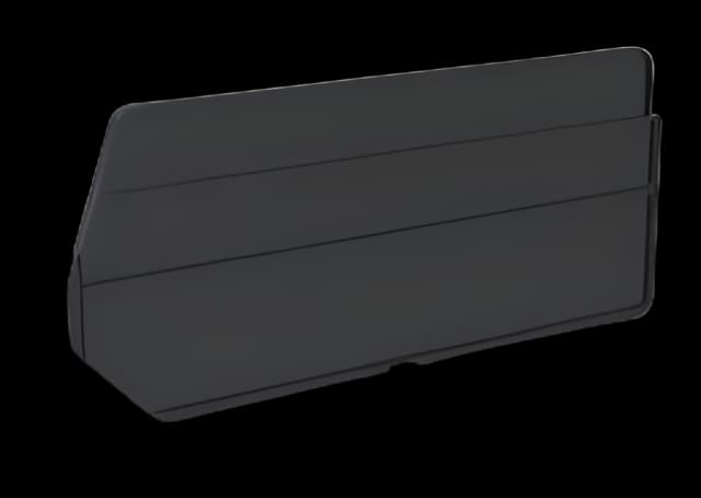 Bin Divider AkroBins® 9 Inch Black Polypropylene