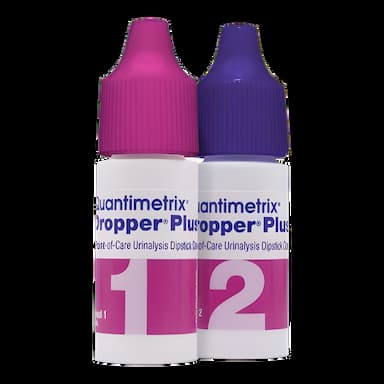 Urine Chemistry Control Set Dropper® Plus - Urinalysis Dipstick Testing Kit, 2 Levels, 2 x 5 mL