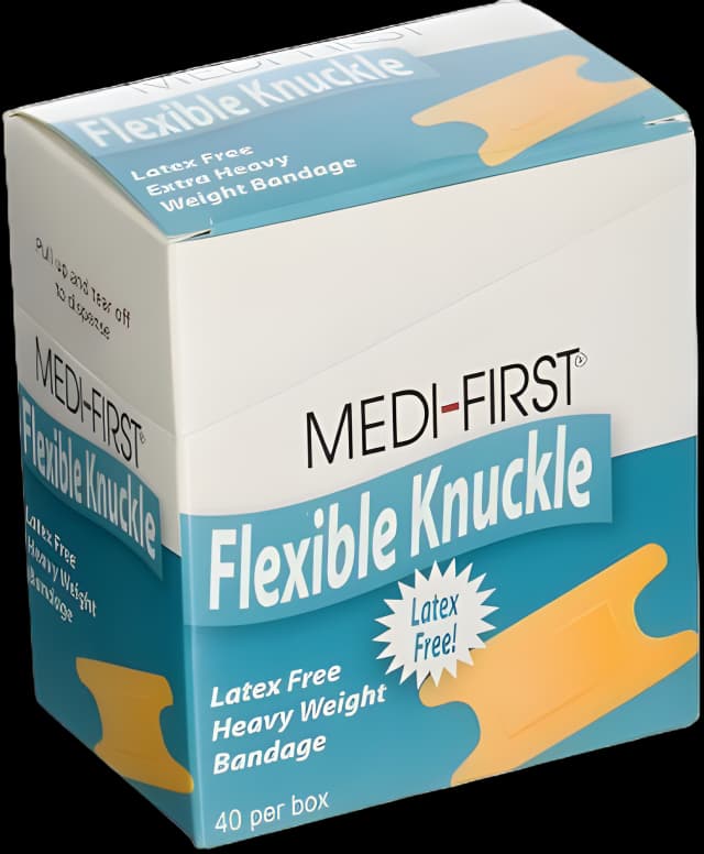 Medi-First Sterile Fabric Knuckle Bandages - Durable & Water-Resistant