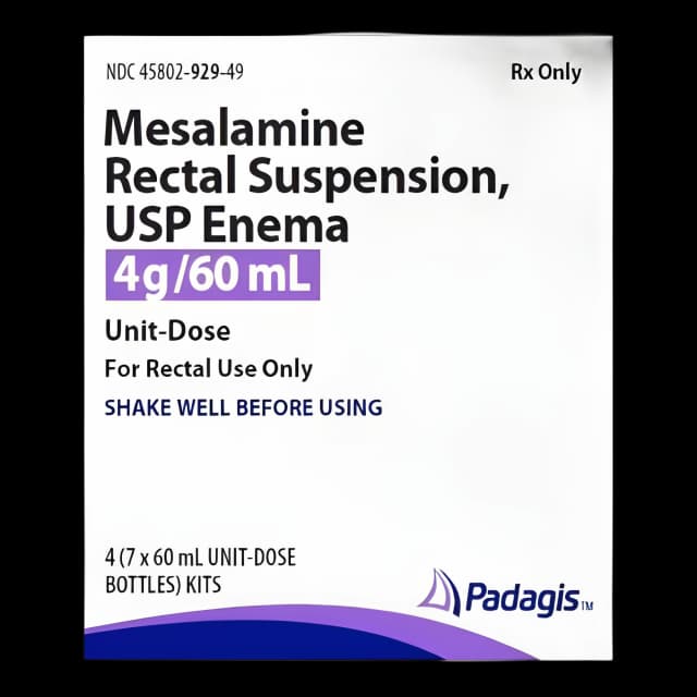 Mesalamine 4g/60mL Enema for Ulcerative Colitis - Padagis US