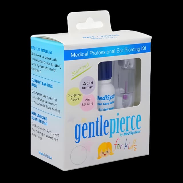 Ear Piercing Kit GentlePierce Disposable Red / Gold