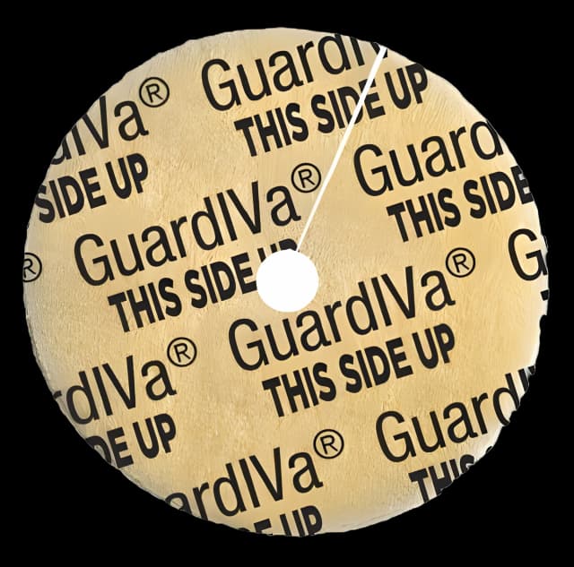 Antimicrobial Hemostatic Dressing Disc GuardIVa® CHG (Chlorhexidine Glutonate) / Sponge 1 Inch Disk with 4.0 mm Hole Diameter Sterile