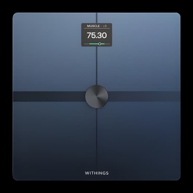 Smart Body Composition Analyzer Step On Withings LCD Display 5 -> 200kg (9 -> 440lb) Black