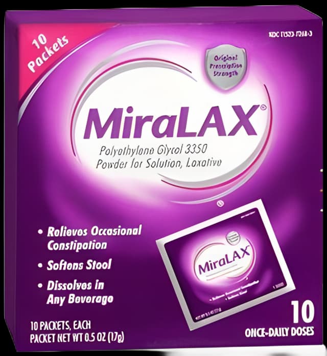 Laxative MiraLAX® Powder 10 per Box 17 Gram Strength Polyethylene Glycol 3350