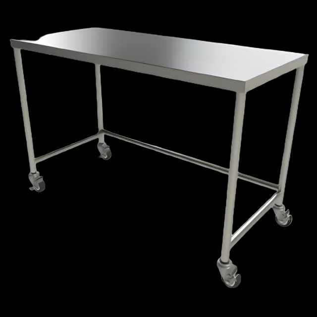 Instrument Table 16 X 20 X 34 Inch 1-1/4 Inch Top Dimensions 16 gauge 300 Series Stainless Steel Top