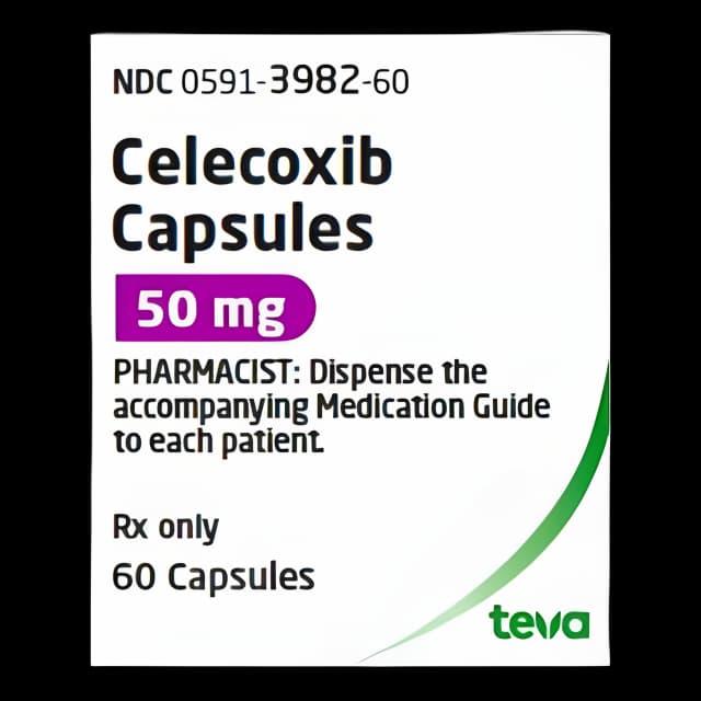 Celecoxib 50mg Capsules by Teva - Pain & Inflammation Relief