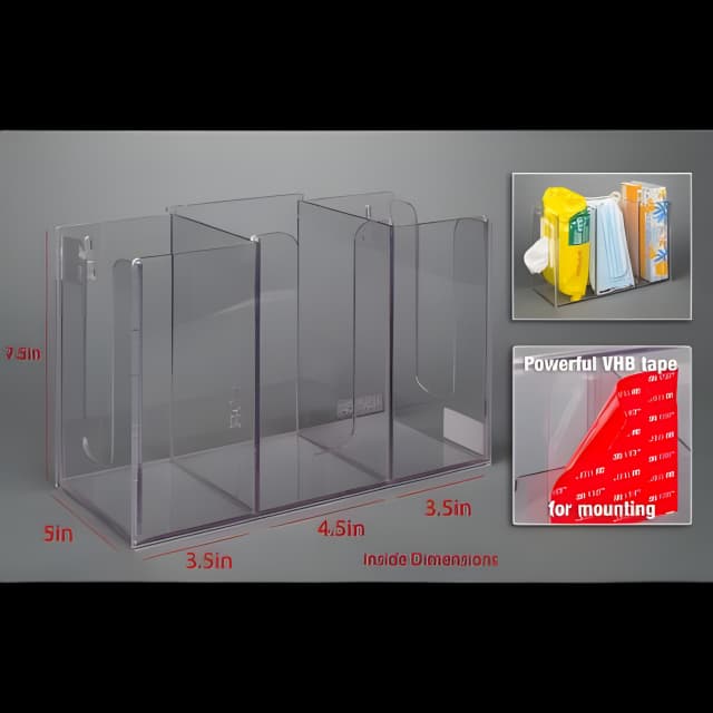 Poltex® Acrylic Multi Holder for Medical Supplies
