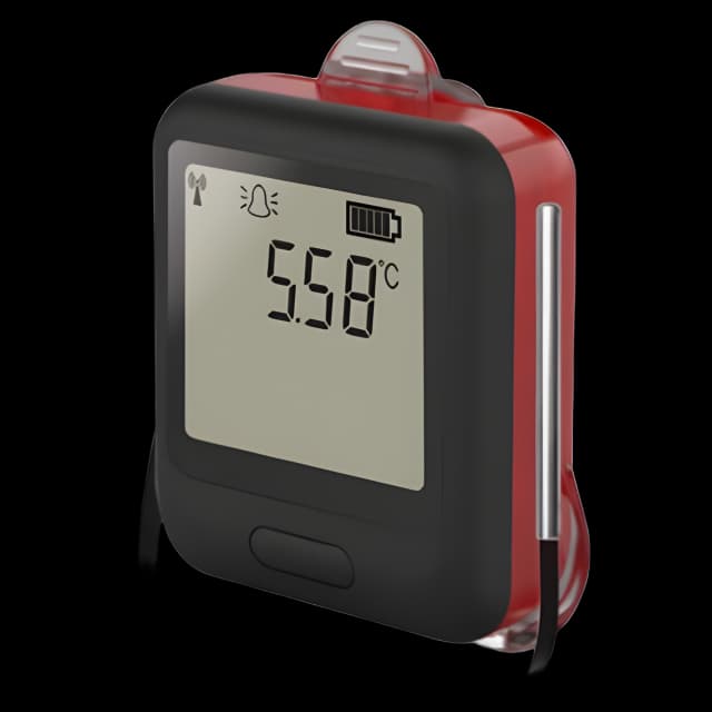 Temperature Data Logger with Alarm EasyLog® Fahrenheit / Celsius -40° to +257°F (-40° to +125°C) Thermistor Probe Wall Mount Battery Operated