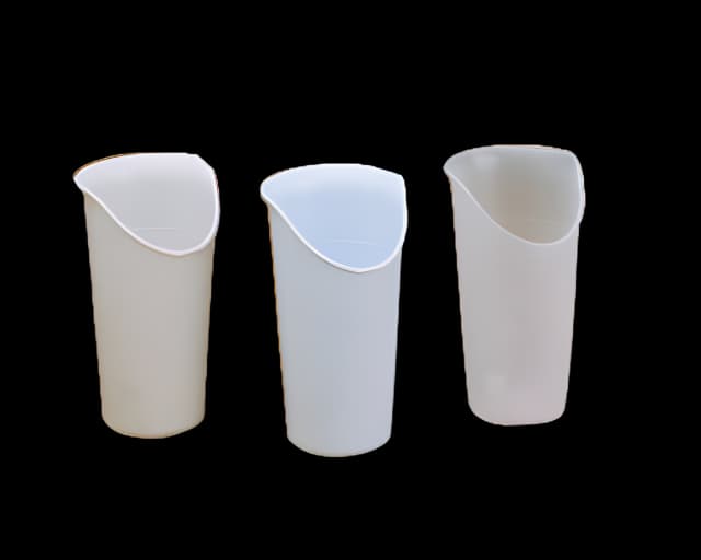 ADL Dysphagia Cup FabLife™ Nosey Cup 8 oz. Translucent Plastic Reusable