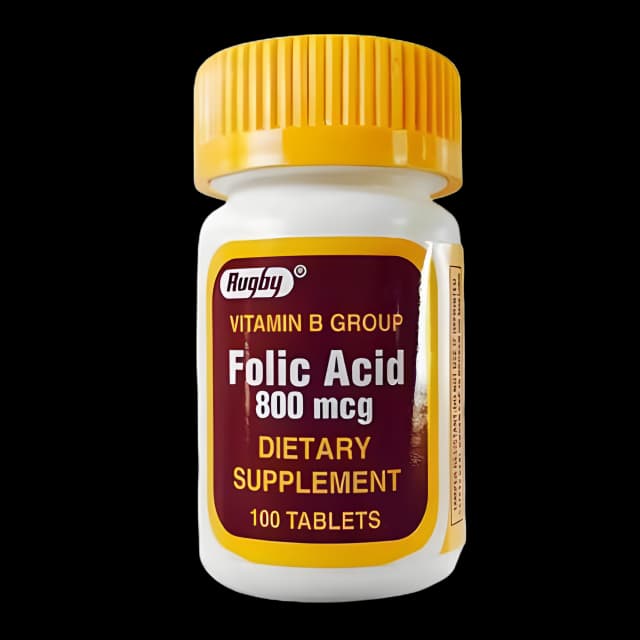 Folic Acid 800 mcg by Major Pharmaceuticals - 100 Tablets