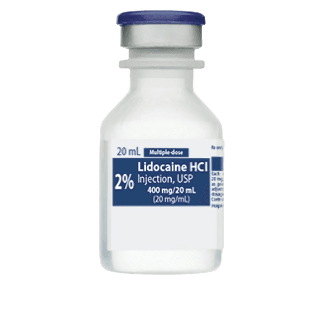 Lidocaine HCl 2%, 20 mg / mL Injection Multiple-Dose Vial 20 mL