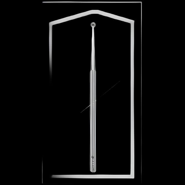 Ear Curette Sklar® 5-3/4 Inch Length Solid Round Handle Adult Tip Straight Blunt Round Ring Tip